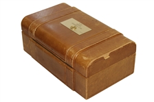 John Mahaffey's 1979 PGA Championship Champions Dinner Gift - Leather Jewelry / Trinket Box w/ Engraved Nameplate