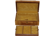 John Mahaffey's 1979 PGA Championship Champions Dinner Gift - Leather Jewelry / Trinket Box w/ Engraved Nameplate