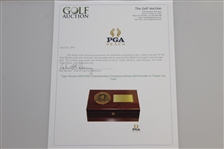 Tiger Woods' 2000 PGA Championship-Champions Dinner Gift Humidor w/ Thank You Card - Seldom Seen
