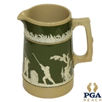 Copeland Spode Relief Decorated Three Handled Mug - Numbered & Stamped