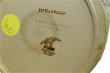 Copeland Spode Relief Decorated Three Handled Mug - Numbered & Stamped