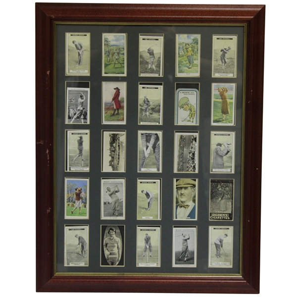 Assortment of Original Tobacco Cards Inc. Havers, Mitchell & Jones - Framed Presentation