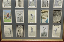 Assortment of Original Tobacco Cards Inc. Havers, Mitchell & Jones - Framed Presentation