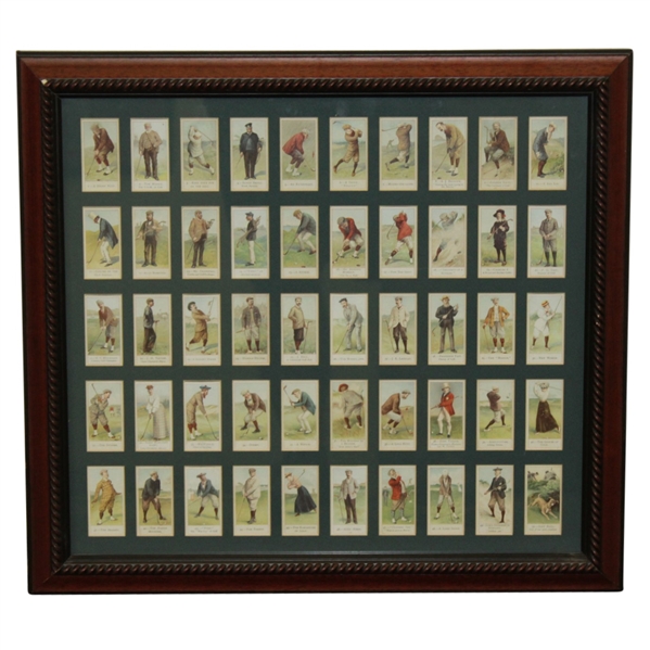 1900 Copes Bros & Co. Tobacco Cards Produced in London Framed Presentation  - Set of 50 
