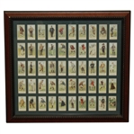 1900 Copes Bros & Co. Tobacco Cards Produced in London Framed Presentation  - Set of 50 