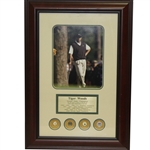Tiger Woods Grand Slam Framed Presentation - Completed At St. Andrews