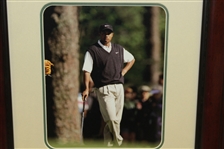 Tiger Woods Grand Slam Framed Presentation - Completed At St. Andrews