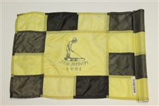 Red, White, & Yellow Checkered Pinehurst Country Club Course Used Flags