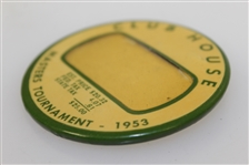 1953 Masters Tournament Clubhouse Badge - Ben Hogan Win