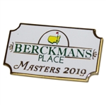 2019 Masters Tournament Berckmans Pin - Tiger Wins 5th Green Jacket!