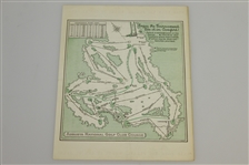 1946 Masters Tournament Saturday Pairing Sheet - Herman Keiser Victory