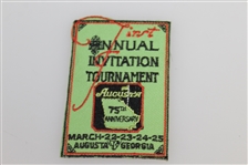 Augusta First Annual Invitation Tournament 75th Anniversary Watch with Patch in Box