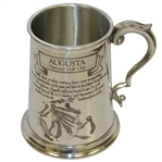 Augusta National Golf Club Pewter Golf Tankard - Made in England