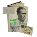 Bobby Jones Signed 1960 Golf Is My Game Book w/ Notation & Original 1935 Photo - Glenna Collett Collection JSA ALOA
