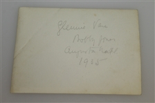 Bobby Jones Signed 1960 'Golf Is My Game' Book w/ Notation & Original 1935 Photo - Glenna Collett Collection JSA ALOA