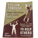 1950 US Womens Amateur Program at East Lake Golf Club - Beverly Hanson Winner
