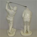 Arnold Palmer Porcelain Statues By Noritake w/ Original Box - Putting & Post-Swing
