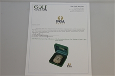 1994 PGA Championship at Southern Hills Contestant Money Clip / Badge w/ Case - Nick Price Winner 