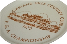 1972 PGA Championship at Oakland Hills CC Decorative Plate - Gary Player Winner