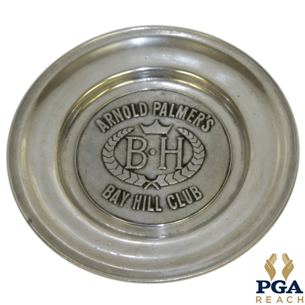 Arnold Palmers Bay Hill Club Stamped Pewter Plate