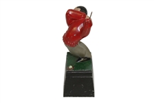 Cast Iron Painted Cartoon Golfer Statue / Figure