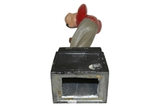 Cast Iron Painted Cartoon Golfer Statue / Figure