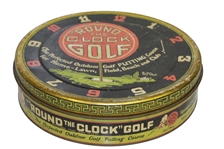 'Round the Clock Golf' Circa 1927 Home Putting Game in Original Tin Box