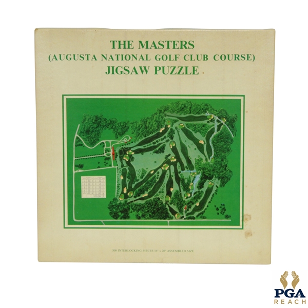 1974 The Masters Augusta National Golf Club 500 Piece Jigsaw Puzzle - Course Layout