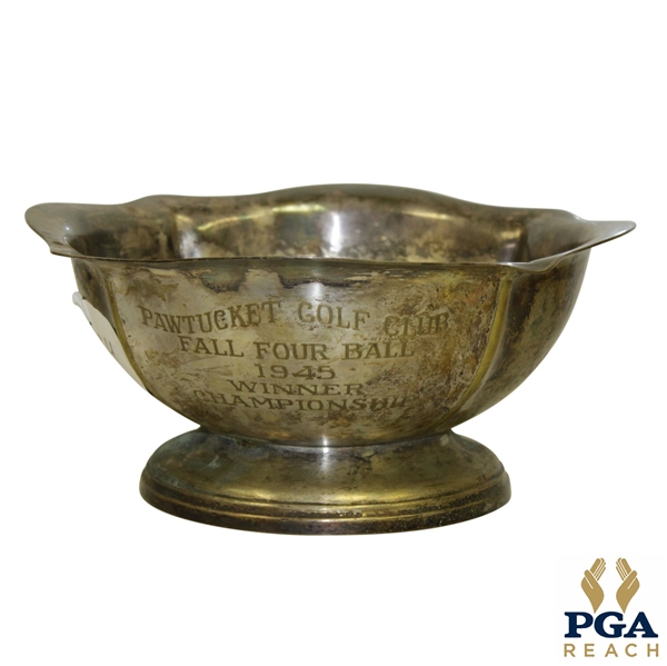 1945 Pawtucket Golf Club Four Ball Winners Trophy / Award 