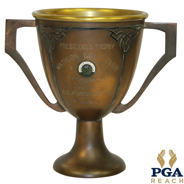 1917 Madison Golf Club Presidents Cup Engraved Winners Trophy - New Jersey Club