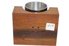 Silverplate Vardon Cup w/ Embossed Lettering & Hammered-Like Surface in Wood Case