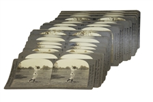 Original Keystone View Co. Stereo-graph w/ Large Assortment of Time-Period Golf Slides / Pictures 