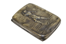 Antique Score Keeper Container w/ Golfer