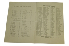 1934 Open Championship at Royal St George Program - Henry Cotton's 1st Open Championship Win