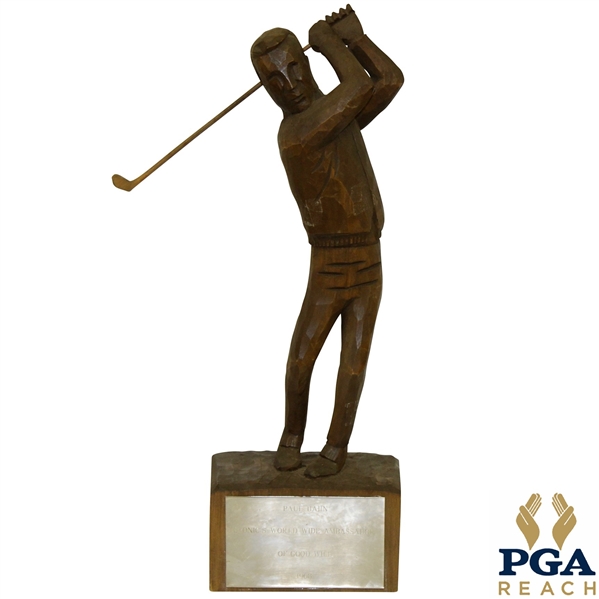 Paul Haun Etonics World Wide Ambassador of Good Will Award - Wooden Figurine