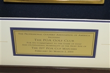 2003 PGA Cup Matches PGA Golf Club Appreciation Piece