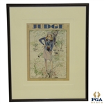 1929 Judge Lady Golfer Magazine Framed - April 27th
