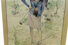 1929 Judge Lady Golfer Magazine Framed - April 27th