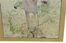 1929 Judge Lady Golfer Magazine Framed - April 27th