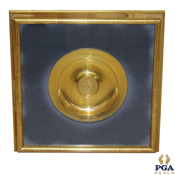 1977 Ryder Cup Medallion Golden Jubilee in Presentation Box - Excellent Condition