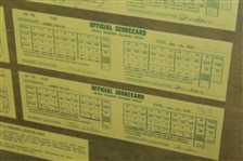 Johnny Miller's Record 49 Under Par 1975 Score Cards from Phoenix & Tucson Open - Consecutive Events JSA ALOA