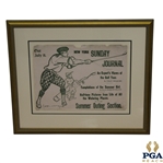 New York Sunday Journal Summer Outing Section Advertising Poster