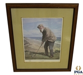 Old Tom Morris Lithograph - Signed by Artist Arthur Weaver