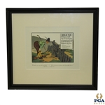 Rule XVII Perrier Golf Illustration By Charles Crombie - Circa 1905