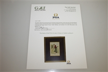 'The Game of Golf' Print of Lady in Dress w/ Caddie Looking on