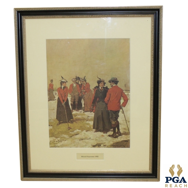 Mixed Foursome Print by A.I. Keller From Ladies Home Journal Cover - March 1900