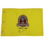 Vijay Singh Signed 1998 PGA Championship at Sahalee Embroidered Pinney Flag JSA ALOA