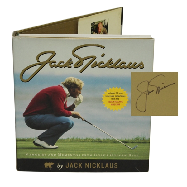 Jack Nicklaus Signed Memories & Mementos from Golfs Golden Bear Book JSA ALOA
