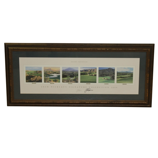 Jack Nicklaus Signed Deluxe Framed 2004 Desert Mountain Signature Collection JSA ALOA