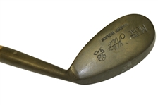 Klin Klub McGill Metal Wood Shafted Backspin Mashie w/ Deep Face Grooves & Leather Grip - Flower Logo Stamped in Head
